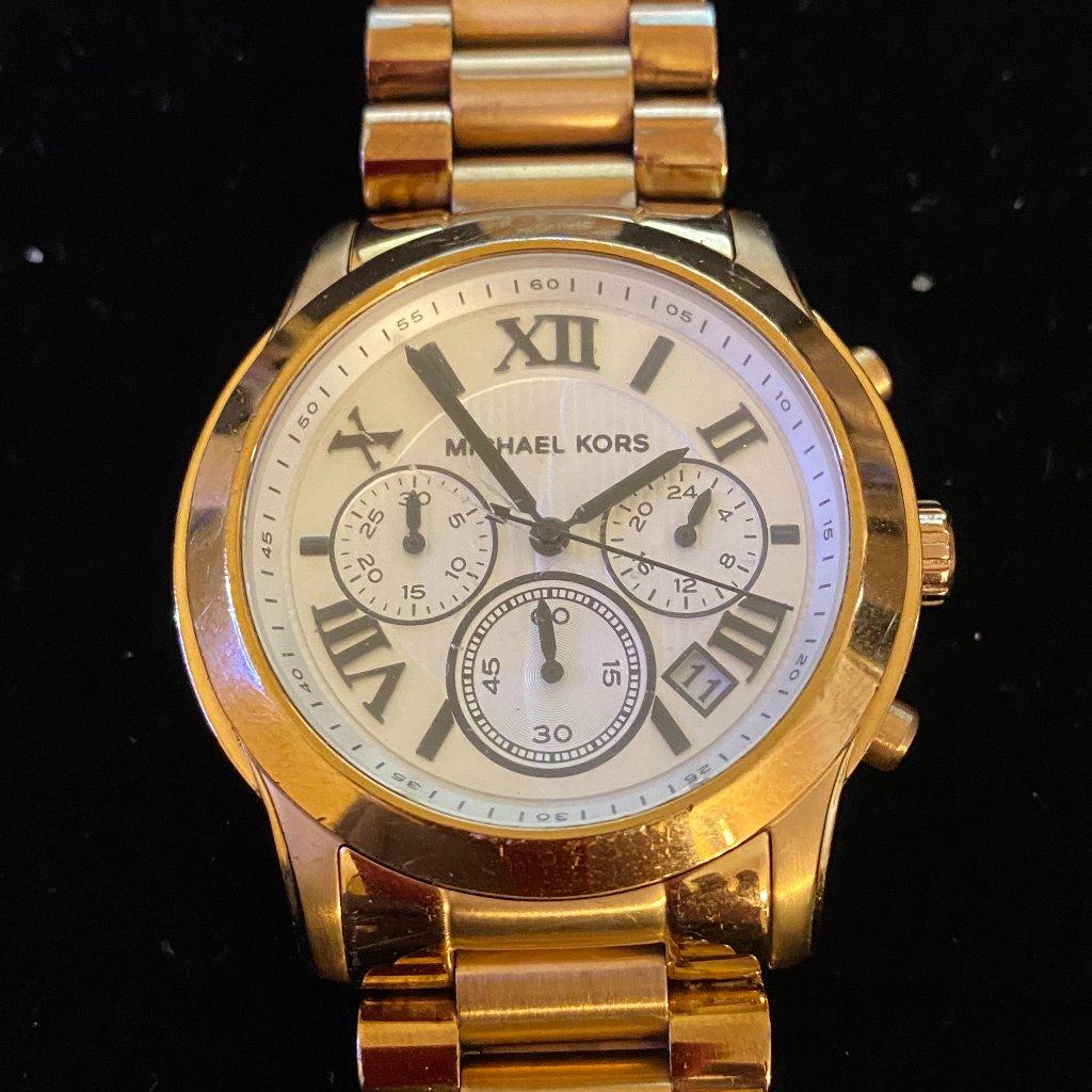 Michael Kors Cooper Chronograph White Dial Ladies  Mens Watch